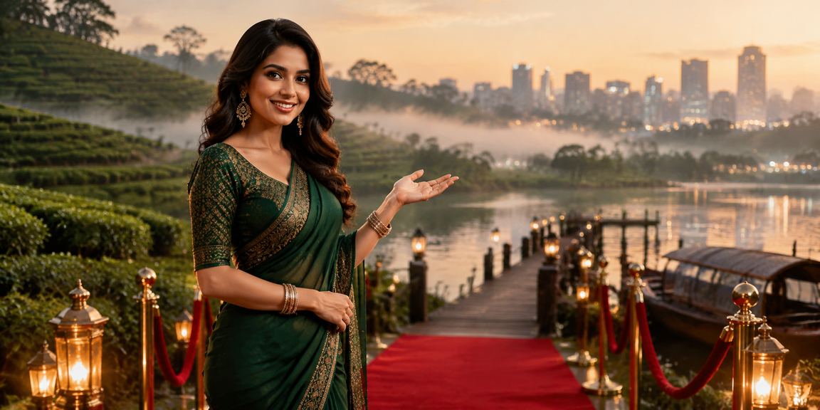 সিলেটের চা বাগানের পাশে রামি খেলা